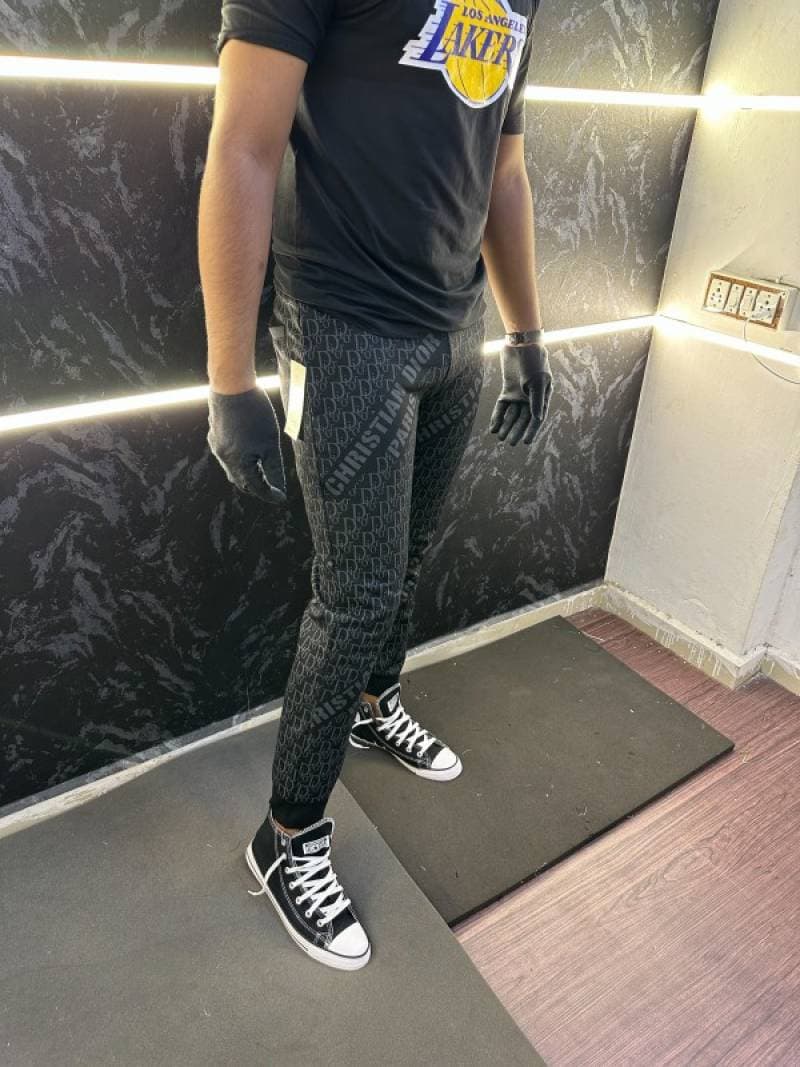 Christian Dio_r Monogram Premium Trackpant Black ( No Return No Exchange On This Product alternate view