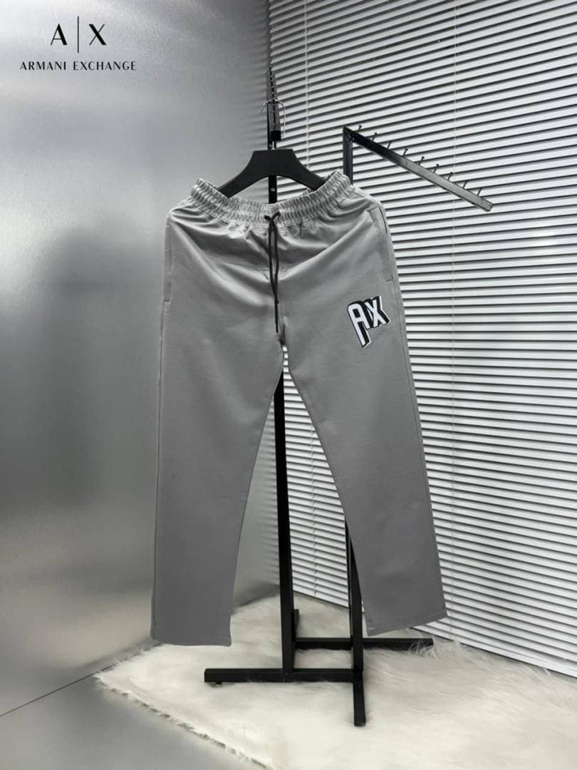 ARMAN_I EXCHANGE GREY AX PREMIUM TRACKPANT