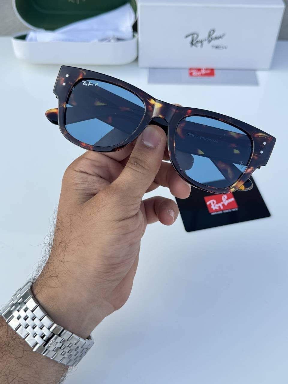 Rayban 0840 tiger blue alternate view