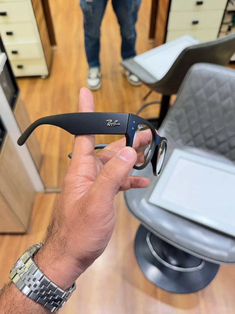 rayban 0840 matt black plano alternate view