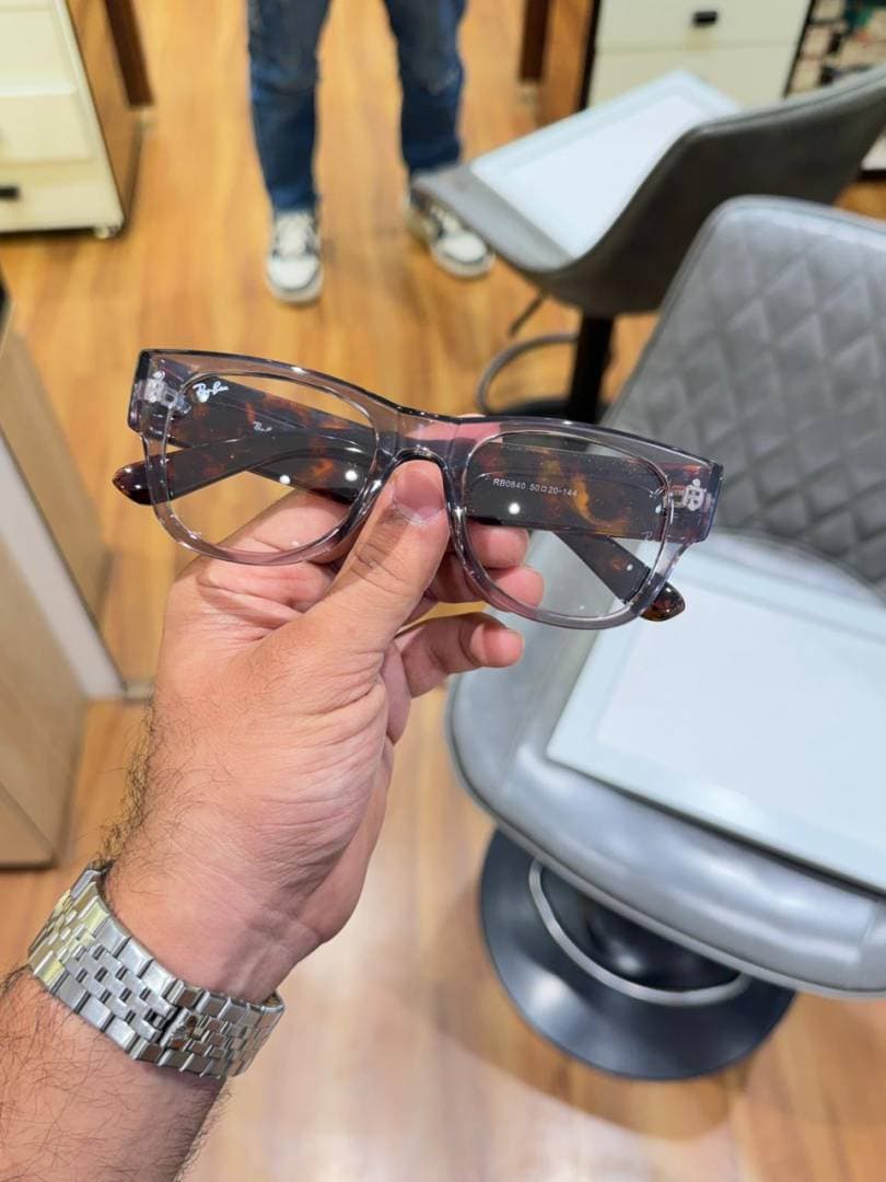 rayban 0840 grey tiger plano