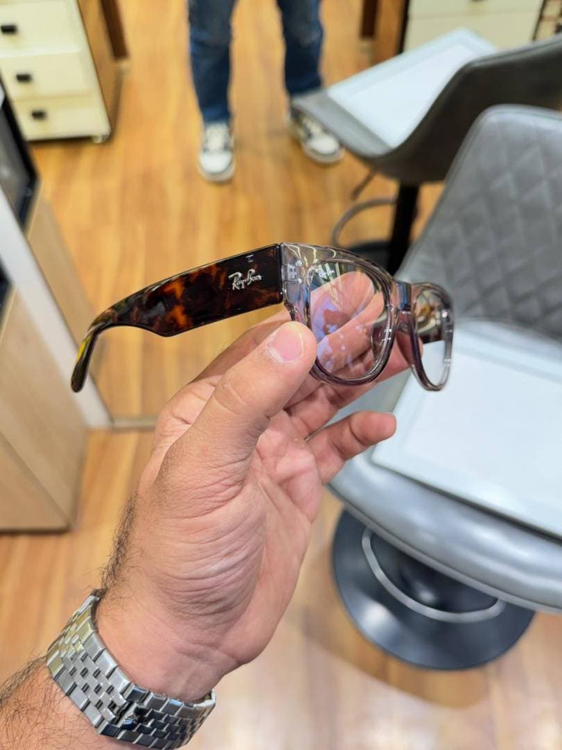 rayban 0840 grey tiger plano alternate view