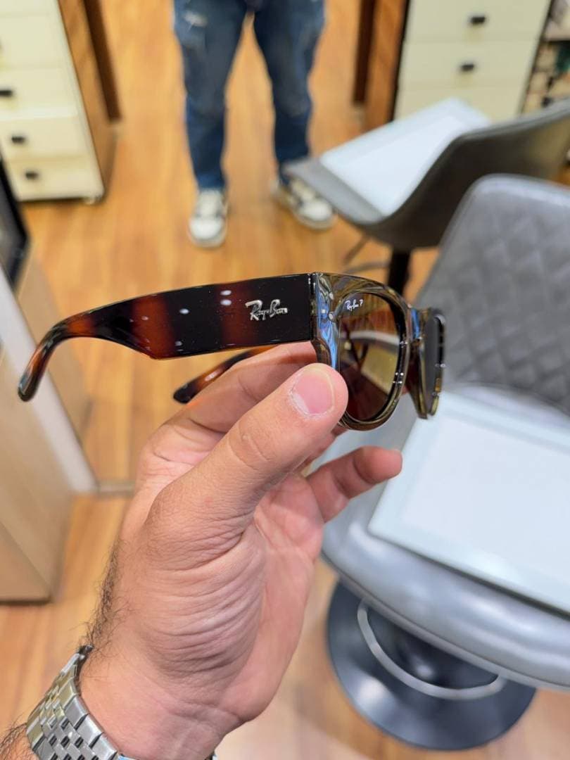 rayban 0840 olive tiger brown alternate view