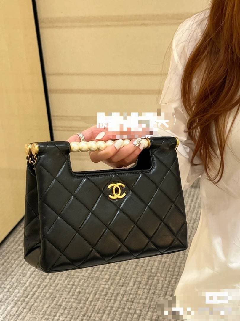 Chanel_Pearl_Classic_Flap_Shoulder_Bag_With_OG_Box_&_Dust_Bag_(Black-1160) alternate view